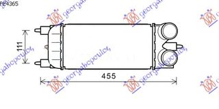 Ψυγείο Intercoller  1,6HDi 10- (300x150x80) / PEUGEOT 508 11-15 / 0384P5 - 1 Τεμ