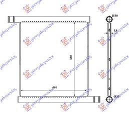 Ψυγείο Για ΟΛΑ (44x38) (MAHLE BEHR PREMIUM LINE) / SMART FORTWO 07-12 / 4515010001 - 1 Τεμ