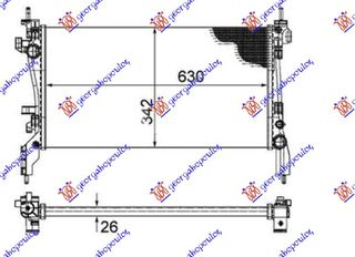 Ψυγείο 1.3 MJTD (63x32.5) (MAHLE BEHR) / FIAT FIORINO/QUBO 08-16 / 1330.Y1 - 1 Τεμ