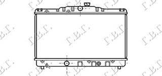 Ψυγείο 1,3-1,6CC (57x32,5) / TOYOTA COROLLA (E 9) Hatchback 88-91 / 1640011170 - 1 Τεμ