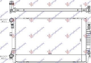 Ψυγείο Νερού 1.0-1,5 Βενζίνη -2.0 Πετρέλαιο (650x400) (MECHANICAL) / SKODA OCTAVIA 7 20- / 5Q0121251EM - 1 Τεμ