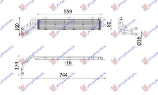 Ψυγείο Νερού ΒΟΗΘΗΤΙΚΟ 1.4 ΒενζίνηΙΝΗ/HYBRID (551x82) (MAHLE BEHR PREMIUM LINE) / VW GOLF VII 16-19 / 3Q0121251B - 1 Τεμ