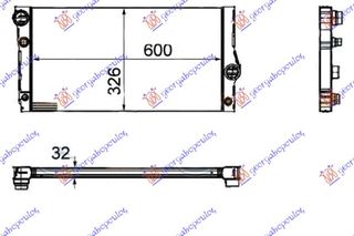 Ψυγείο Νερού 3.0  535i/HYBRID Βενζίνη (& GT/F07) (600x326x32) / BMW SERIES 7 (F01/02) 12-15 / 17117562586 - 1 Τεμ