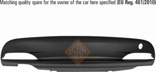 Carro Σπόιλερ Προφυλακτήρα Πίσω Μαύρο (Με 2 ΣήμαΔΙΑ ΚΟΠΗΣ Για PDC) -2015 κατάλληλο για LANCIA Y 2011-2024 (312) / 735531440 - 1 Τεμ