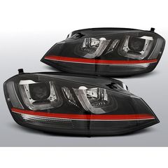 ΦΑΝΑΡΙΑ ΕΜΠΡΟΣ VW GOLF 7 12- GTI BLACK RED / CHROME / BLACK