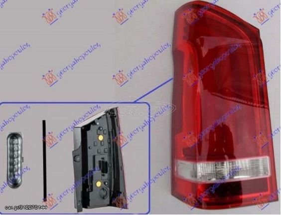 Φανάρι Πίσω (Μονή Πόρτα) LED (Ε) / MERCEDES VITO (W447) 15- / A4478200564 - Αριστερό - 1 Τεμ