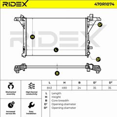 Ψυγείο 2.3 DCI Πετρέλαιο Μηχανικό/Αυτόματο (773x469) / NISSAN NV 400 11- / 214101169R - 1 Τεμ