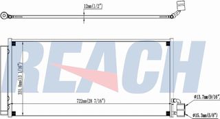 Carro Ψυγείο A/C 2.9 4S/4E-3.0-4.0 Turbo ΒενζίνηΙΝΗ/ΥΒΡΙΔΙΚΟ - 4.0 Πετρέλαιο (738x339x12) κατάλληλο για PORSCHE PANAMERA 2016-2020 (971) / 9A726039900 - 1 Τεμ