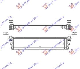 Ψυγείο 2.7-2.9-S 3.2-S 3.4-3.6-3.8-4.0 BENZ.(34x36.6x4.2) KENTΡΙΚΟ / PORSCHE 911 (997) 05-10 / 99710603702 - 1 Τεμ