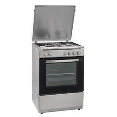Κουζίνα ρεύματος και αερίου Robin BN-62 INOX με 3 εστίες αερίου & 1 ηλεκτρική