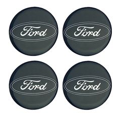Αυτοκόλλητα Κέντρου Ζαντών Ford Από Σμάλτο 55mm Set 4 Τεμάχια Race Axion