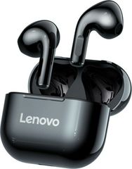 Lenovo LivePods LP40 Earbud Bluetooth Handsfree Ακουστικά με Αντοχή στον Ιδρώτα και Θήκη Φόρτισης Μαύρα