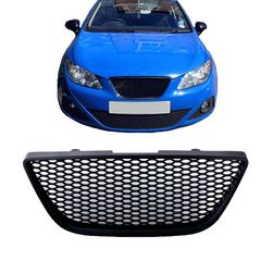 Μάσκα Προφυλακτήρα Jom 6J853653JOE  Για Seat Ibiza 6J 2008-2012 Κυψελωτή Μαύρη 1 Τεμάχιο