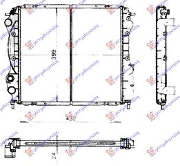 Ψυγείου1,2-1,4 8V +A/C (43x40) (Valeo CLASSIC) / RENAULT CLIO 96-98 / 7700806575 - 1 Τεμ