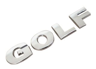Αυτοκόλλητο Σήμα Golf Πορτ-Παγκάζ 133mm x 26cm 3D Χρώμιο 1 Τεμάχιο