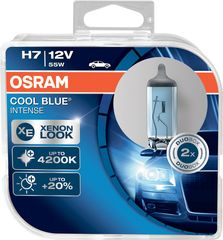 Λάμπες Αλογόνου H7 12V 55w Cool Blue Intense Osram 64210CBI-HCB 2 Τεμάχια