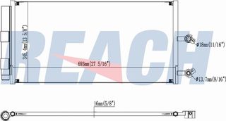 Carro Ψυγείο A/C 2.0 HYBRID Βενζίνη (714x332) κατάλληλο για VOLVO S60 2018- (224) / 31410893 - 1 Τεμ
