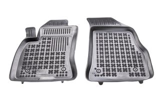 Sahler Πατάκια Σκαφάκια 3D Από Λάστιχο για Fiat Doblo II 2009+ / 3-θέσιο / τύπου σκαφάκι - Μαύρα 2 Τεμάχια