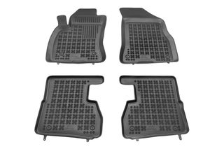 Sahler Πατάκια Σκαφάκια 3D Από Λάστιχο για Opel Combo D 2011+ - 5-θέσεις / Fiat Doblo 2010-2019 - 7 θέσεις - τύπου σκαφάκι - Μαύρα 4 Τεμάχια