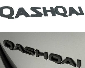Αυτοκόλλητο Σήμα Μεταλλικό Για Nissan Qashqai Μαύρο 200 x 25mm 1 Τεμάχιο