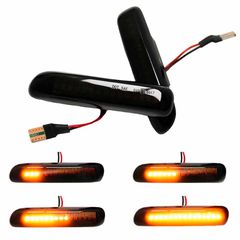 Carro Πλαϊνά Φλας Φτερού Για Bmw 3 E46 Sedan 99-01 / Touring 99-01 / Compact 01-04 / Coupe 99-03 Led Dynamic Smoke 2 Τεμάχια / CAR-3375