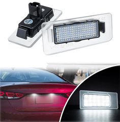 Depo Πλαφονιέρα πίσω πινακίδας για  Kia Cerato / Optima / Rio / Magentis / Ceed / Hyundai Elantra (2011+) / Ζευγάρι 2 Τεμάχια / DE-0002