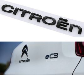 Carro Αυτοκόλλητο Σήμα  Για Citroen C1 C2 C3 C4 C5X C6 DS3 DS4 DS5 DS6 Saxo Xsara Berlingo Jumper Jumpy Nemo Χρώμιο 18.3cm x 1.8cm Μαύρο 1 Τεμάχιο /  CA-012287