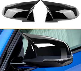 Carro Καπάκια Καθρεφτών Για Bmw 1 2 3 4 X1 i3 BMW X1 (E84) / BMW 4 (F32/F33/F36 / BMW 1 (F20/F21) BMW 2 (F22/F23) / BMW 3 (F30/F31/F34/F35) M4 Look Γυαλιστερό Μαύρο 2 Τεμάχια /