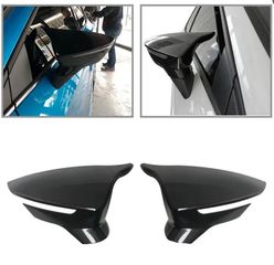 Carro Καπάκια Καθρεφτών Για Seat Leon MK3 / Leon FR-Cupra 2012-2019  / Seat Ibiza 2017-2020 / Seat Arona 2017-2020  Γυαλιστερό Μαύρο 2 Τεμάχια