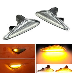 Carro 235085 Πλαϊνά Φλας Φτερού Για Mazda 6 Atenza GH 08-12, RX-8 09-12, 5 Premacy CW 10-13, MX5 ND 15+ Led Dynamic Λευκό 2 Τεμάχια