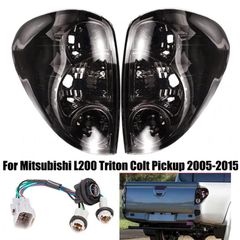 Carro 235097 Πισινά Φανάρια Set Για Mitsubishi L200 / Triton V Pick-up (KJ, KK, KL) 2006-2015 / Μαύρα 2 Τεμ΄άχια