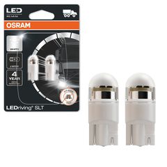 Λάμπες Led T10 W5W 24Volt 1Watt Λευκές 6000k Osram 2845DWP-02B 2 Τεμάχια