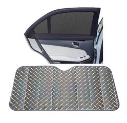 Carro 240054 Σετ Ηλιοπροστασία Laser Εμπρός Παρμπρίζ Εσωτερικό Medium 145x70cm / Πλαϊνά Τζάμια Ελαστική 2 τεμ 100x54cm / 3 Τεμάχια