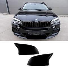 Carro 242493 Καπάκια Καθρεφτών Για Bmw X3 F25, X4 F26, X5 F15, X6 F16 M4 Look Γυαλιστερό Μαύρο 2 Τεμάχια