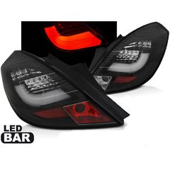 Πίσω Φανάρια LED Black Για Opel Corsa D 3D 2006-2014