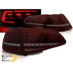 Πίσω Φανάρια LED Red Smoke R Style Για Volkswagen Golf 7 2013-2017