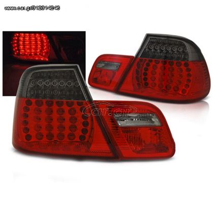 Πίσω Φανάρια LED Red Smoke Για BMW E46 Coupe Σειράς 3 2004-2006 " T-Tec "