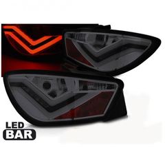 Πίσω Φανάρια LED Red Smoke Για Seat Ibiza 6J 2006-2012 " T-Tec "