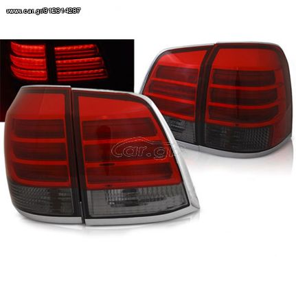 Πίσω Φανάρια LED Red Smoke Για Toyota Land Cruizer FJ200 2007-2015 " T-Tec "