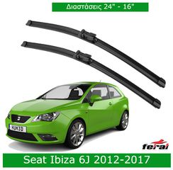 Feral 243997 Υαλοκαθαριστήρες Σετ Μπροστινοί για Seat Ibiza 6J 2012-2017 /  Σετ Μπροστινοί  60cm και 40cm ( 24" + 16")  2 Τεμάχια