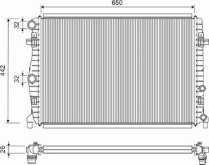 Carro Ψυγείο 1.0 TSiΒενζίνηΙΝΗ (650x325x24) κατάλληλο για VW T-ROC 2017-2022 (A11/D11) / 5WA121251 - 1 Τεμ