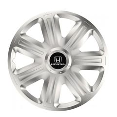 Τάσια Τροχών Αυτοκινήτου Versaco Comfort 13" Ασημί με σήμα 3d μεταλλικό Honda 4 Τεμάχια