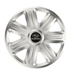 Τάσια Τροχών Αυτοκινήτου Versaco Comfort 16" Ασημί με σήμα 3d μεταλλικό Subaru 4 Τεμάχια