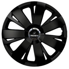 Τάσια Τροχών Αυτοκινήτου Versaco Energy CBX 14" Μαύρο με σήμα 3d μεταλλικό Isuzu 4 Τεμάχια