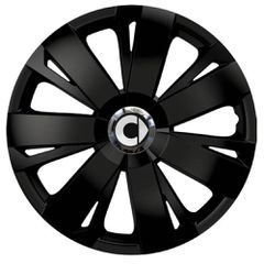 Τάσια Τροχών Αυτοκινήτου Versaco Energy CBX 15" Μαύρο με σήμα 3d μεταλλικό Smart 4 Τεμάχια