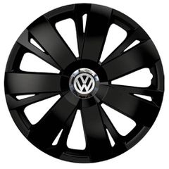 Τάσια Τροχών Αυτοκινήτου Versaco Energy CBX 15" Μαύρο με σήμα 3d μεταλλικό VW 4 Τεμάχια
