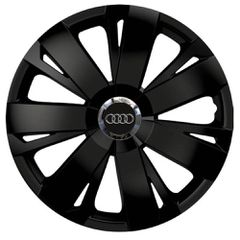 Τάσια Τροχών Αυτοκινήτου Versaco Energy CBX 16" Μαύρο με σήμα 3d μεταλλικό Audi 4 Τεμάχια