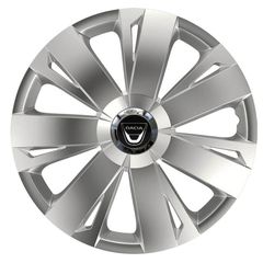 Τάσια Τροχών Αυτοκινήτου Versaco Energy RC Ασημί 13" με σήμα 3d μεταλλικό Dacia 4 Τεμάχια