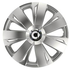 Τάσια Τροχών Αυτοκινήτου Versaco Energy RC Ασημί 14" με σήμα 3d μεταλλικό Smart 4 Τεμάχια