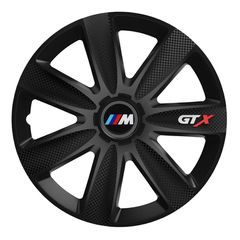 Τάσια Τροχών Αυτοκινήτου Versaco GTX Καρμπόν Μαύρo 13" με σήμα 3d μεταλλικό BMW M 4 Τεμάχια